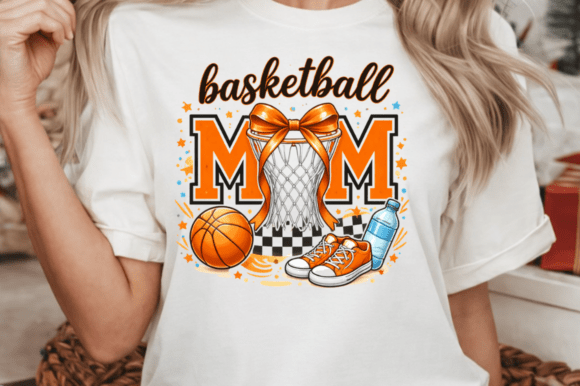 Basketball Mom Coquette Bow PNG: The Perfect Digital Asset for Custom Apparel