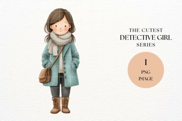 Cozy Winter Girl Clipart: A Creative Asset for Your Designs