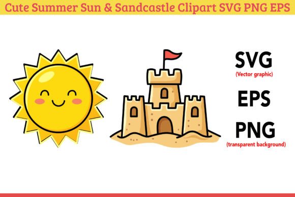 Cute Summer Sun Sandcastle SVG: Elevating Seasonal Design with Vector Art