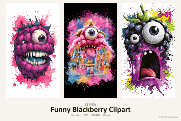 Funny Blackberry Clipart: Ready-to-Use Graphics