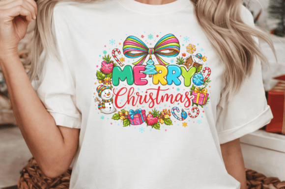 Merry Christmas Coquette Png for Sublimation