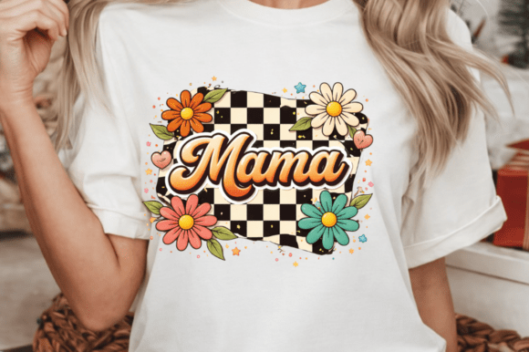 Retro Mama Checkerboard PNG Design Guide