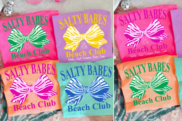 Salty Babes Beach Club Girls Png Bundle