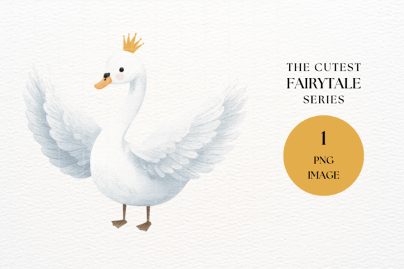 Swan Prince Wings Spread Clipart Art: Elevating Modern Digital Design